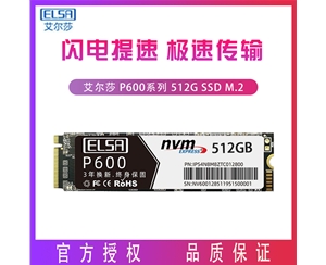 艾爾莎P600系列512G固態硬盤M.2固態硬盤 昆明硬盤