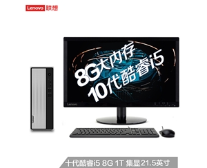聯想(Lenovo)天逸510S 酷睿版 英特爾酷睿i5 臺式機電腦整機(i5-10400 8G 1T wifi win10 三年上門)21.5英寸